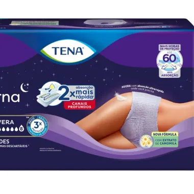 Roupa &Iacute;ntima Tena Pants Noturna Tamanho G/EG Leve 24 Pague 21 Unidades Descart&aacute;veis