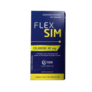 Flexsim Colágeno 40mg com 30 Capsulas