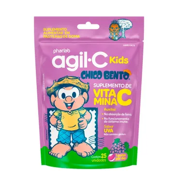 Agil-C Kids Chico Bento Sabor Uva com 25 Gomas
