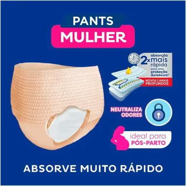Roupa Íntima Tena Pants Mulher Tamanho P/M Nude 16 Unidades Descartáveis