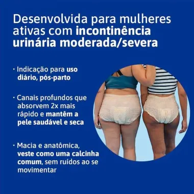 Roupa Íntima Tena Pants Mulher Tamanho P/M Nude 16 Unidades Descartáveis