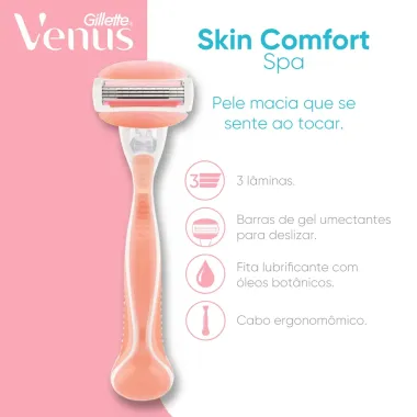 Carga Venus Gillette Ultra Comfort Spa Refi Pre&ccedil;o Especial 4 Unidades