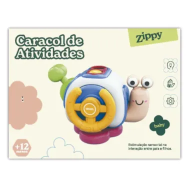 Caracol de Atividades com Som Zippy Happy Play 12+ Meses