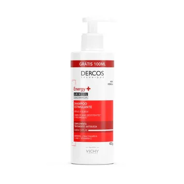 Dercos Energy+ Shampoo Estimulante Antiqueda 400g Ganhe 100ml