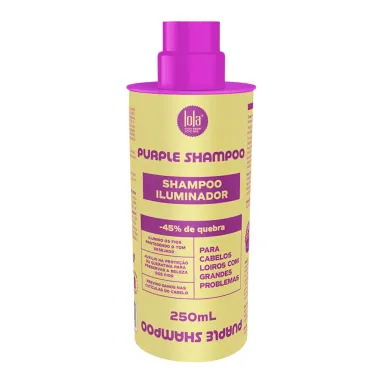 Shampoo Iluminador Lola Purple para Cabelos Loiros com Grandes Problemas 250ml