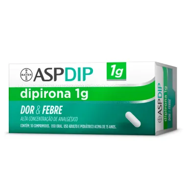 AspDip 1g Dor e Febre com 10 Comprimidos