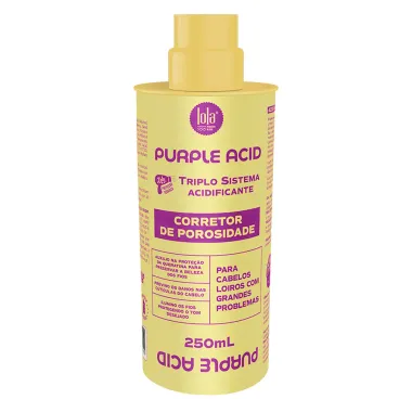 Corretor de Porosidade Lola Purple Acid Triplo Sistema Acidificante para Cabelos Loiros com Grandes Problemas 250ml