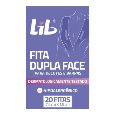 Fita Lib Dupla Face para Decotes e Barras 20 Unidades