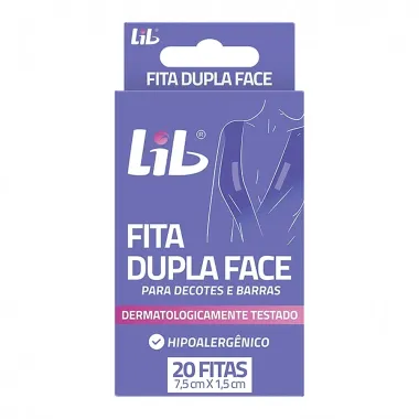 Fita Lib Dupla Face para Decotes e Barras 20 Unidades