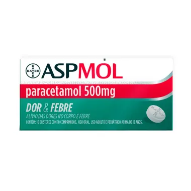 AspMol 500mg com 20 Comprimidos