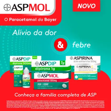 AspMol 500mg com 20 Comprimidos