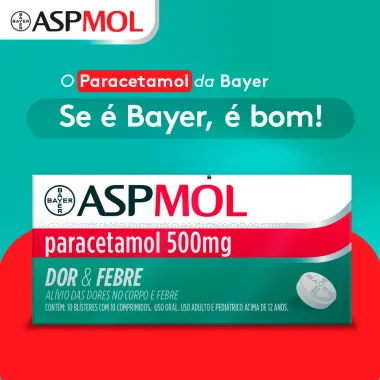 AspMol 500mg com 20 Comprimidos