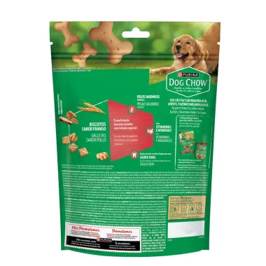 Biscoito para C&atilde;es Dog Chow Purina Adultos Ra&ccedil;as M&eacute;dias e Grandes Sabor Frango Sach&ecirc; 500g