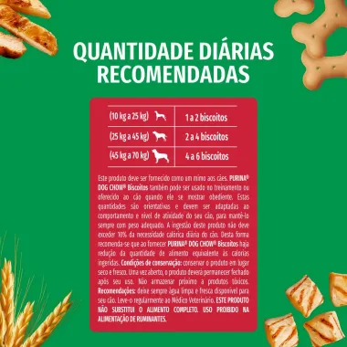 Biscoito para C&atilde;es Dog Chow Purina Adultos Ra&ccedil;as M&eacute;dias e Grandes Sabor Frango Sach&ecirc; 500g