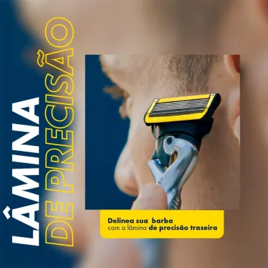 Carga para Aparelho de Barbear Gillette Proshield com 4 Cartuchos