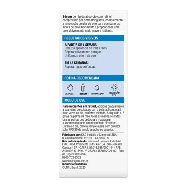 Sérum Antissinais Retinol Boost Neutrogena 0.3% Retinol Puro 30ml