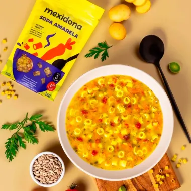 Sopa Amarela Mexidona com Batata Cenoura e Alho Poró Vegana 130g