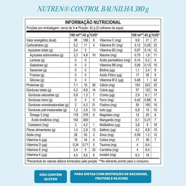 Nutren Control Diet Baunilha Complemento Alimentar 380g