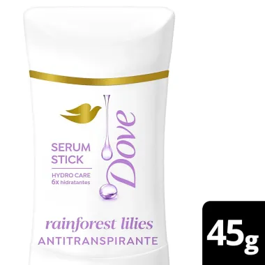 Desodorante Antitranspirante Stick Dove Rainforest Lilies 45g