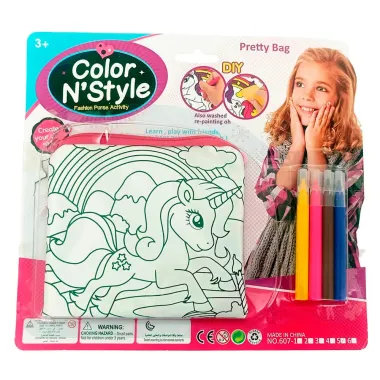 Bolsa de Pintura Mágica Color N´Style Zippy Toys Unicórnio 3+ Anos 1 Unidade