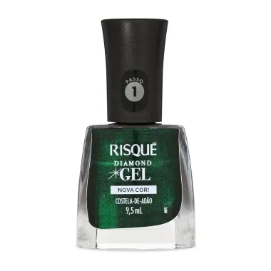 Esmalte Risqu&eacute; Diamond Gel Nova Cor Costela de Ad&atilde;o 9,5ml