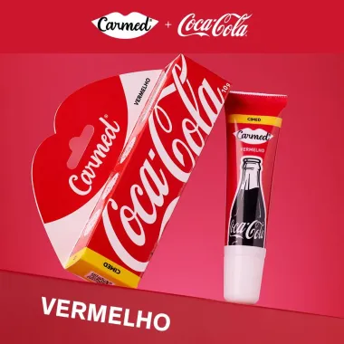 Hidratante Labial Carmed Coca Cola Vermelho 10g