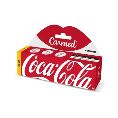 Hidratante Labial Carmed Coca Cola Vermelho 10g