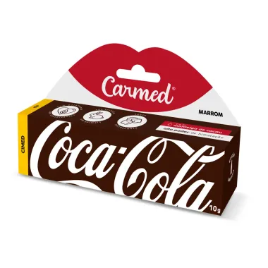 Hidratante Labial Carmed Coca Cola Marrom 10g