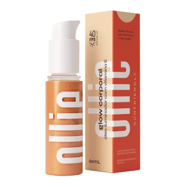 Óleo Iluminador Glow Corporal Ollie Sunfriendly FPS 40 com Vitamina E 60ml