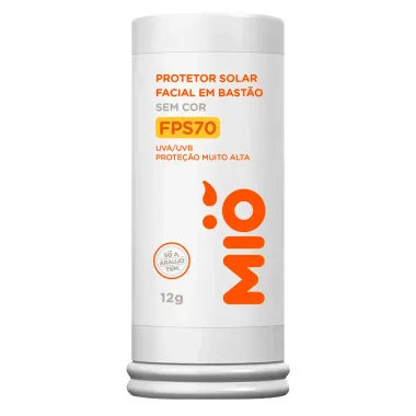 Protetor Solar Facial Mi&oacute; Stick FPS 70 Sem Cor 12g