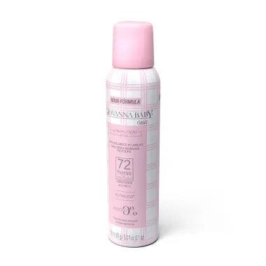 Desodorante Giovanna Baby Classic Aerossol Ultra Proteção Ativa Antiperspirante 72h 150ml