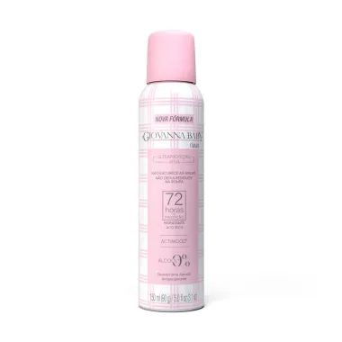 Desodorante Giovanna Baby Classic Aerossol Ultra Proteção Ativa Antiperspirante 72h 150ml