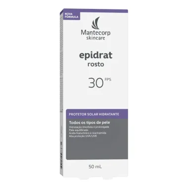 Epidrat Rosto Protetor Solar Hidratante FPS 30 Todos os Tipos de Pele 50ml