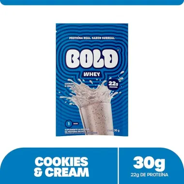Bold Whey Protein Sabor Cookies & Cream 22g Proteína 30g
