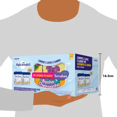 Aptanutri Profutura 3 com 2 Unidades 800g e Ganhe Um Livrinho de Banho para Crianças