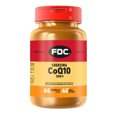 Coenzima COQ 10 200mg FDC com 60 Cápsulas