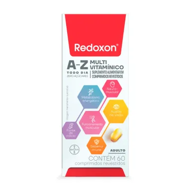Redoxon A-Z Multivitaminico Todo Dia com 60 Comprimidos Revestidos