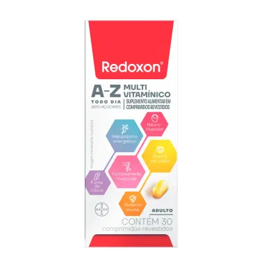 Redoxon A-Z Multivitamínico Todo Dia com 30 Comprimidos Revestidos
