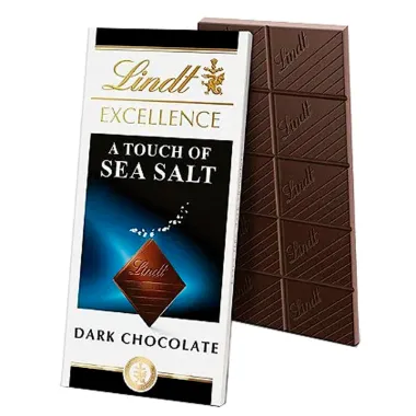 Chocolate Lindt Excellence A Touch Of Sea Salt Dark Chocolate 100g