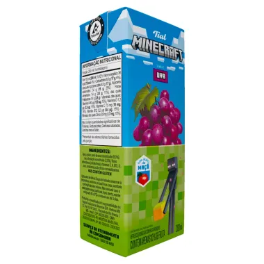 Suco Tial Minecraft Sabor Uva 200ml