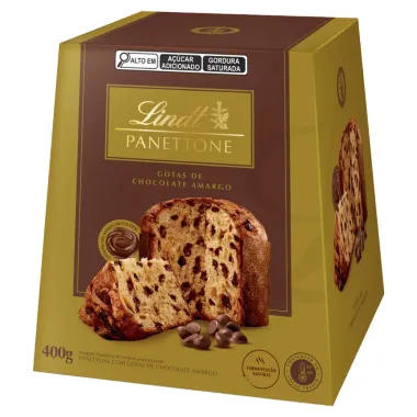 Panettone Lindt com Gotas de Chocolate Amargo 400g