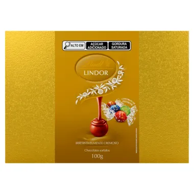 Chocolate Lindt Lindor Sortidos com Trufa de Pistache 100g