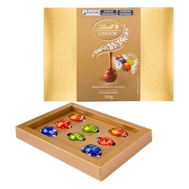 Chocolate Lindt Lindor Sortidos com Trufa de Pistache 100g
