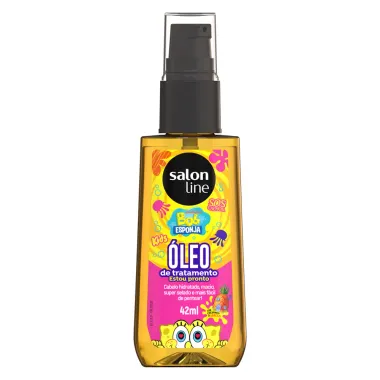 Óleo de Tratamento Salon Line Kids SOS Cachos Bob Esponja Estou Pronto com Cheirinho de Abacaxi 42ml
