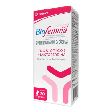 Bio Femina Probióticos e Lactoferrina com 30 Cápsulas
