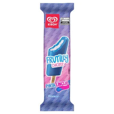 Picolé Kibon Frutilly Sabor Chiclete Pinta Língua 40g