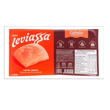 Pão Ciabatta Tradicional Leviassa 220g