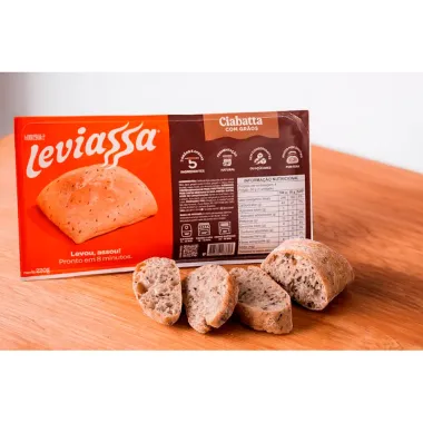 Pão Ciabatta com Grãos Leviassa 220g