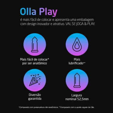 Camisinha Olla Play 6 Unidades