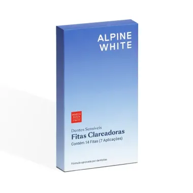 Fitas Clareadoras Alphine White Dentes Sensíveis 14 Unidades